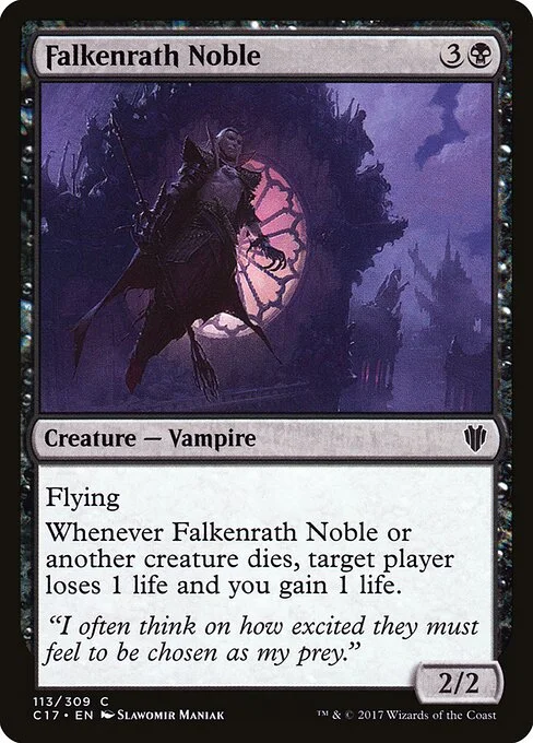 Falkenrath Noble, carta Magic di tipo Creature — Vampire Noble illustrata da Slawomir Maniak