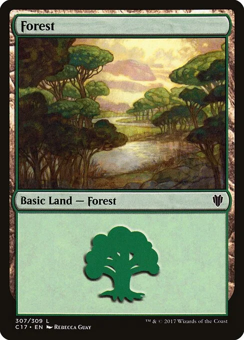 Forest, carta Magic di tipo Basic Land — Forest illustrata da Rebecca Guay