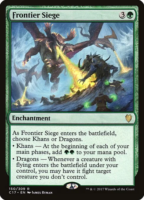 Frontier Siege, carta Magic di tipo Enchantment illustrata da James Ryman