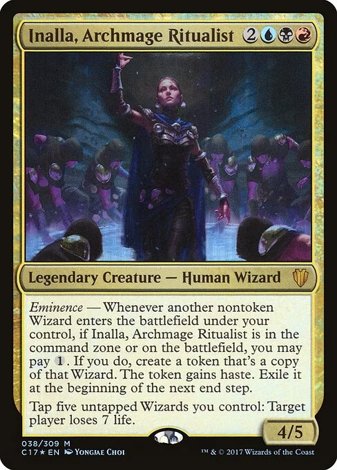 Inalla, Archmage Ritualist, carta Magic di tipo Legendary Creature — Human Wizard illustrata da Yongjae Choi