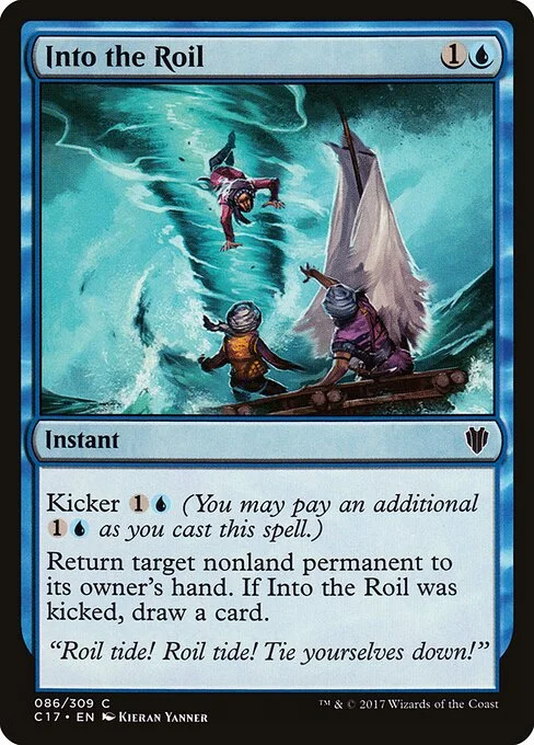 Into the Roil, carta Magic di tipo Instant illustrata da Kieran Yanner