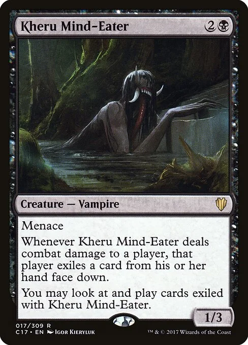 Kheru Mind-Eater, carta Magic di tipo Creature — Vampire illustrata da Igor Kieryluk