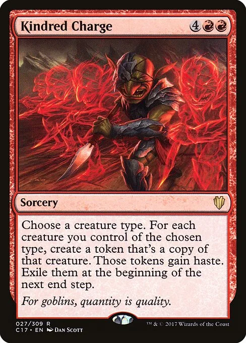 Kindred Charge, carta Magic di tipo Sorcery illustrata da Dan Murayama Scott