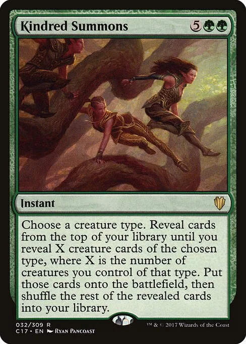 Kindred Summons, carta Magic di tipo Instant illustrata da Ryan Pancoast