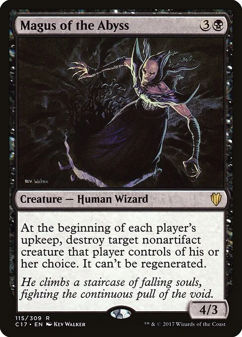 Magus of the Abyss, carta Magic di tipo Creature — Human Wizard illustrata da Kev Walker