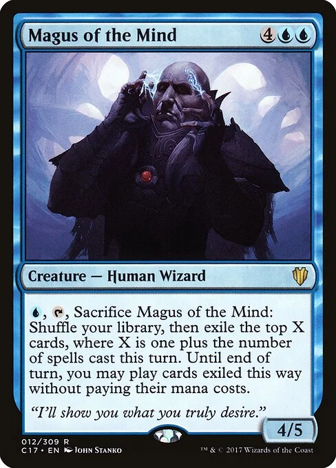 Magus of the Mind, carta Magic di tipo Creature — Human Wizard illustrata da John Stanko