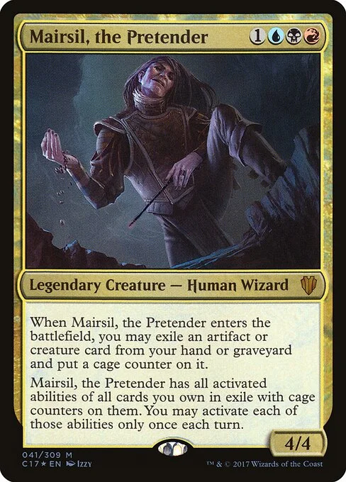 Mairsil, the Pretender, carta Magic di tipo Legendary Creature — Human Wizard illustrata da Izzy