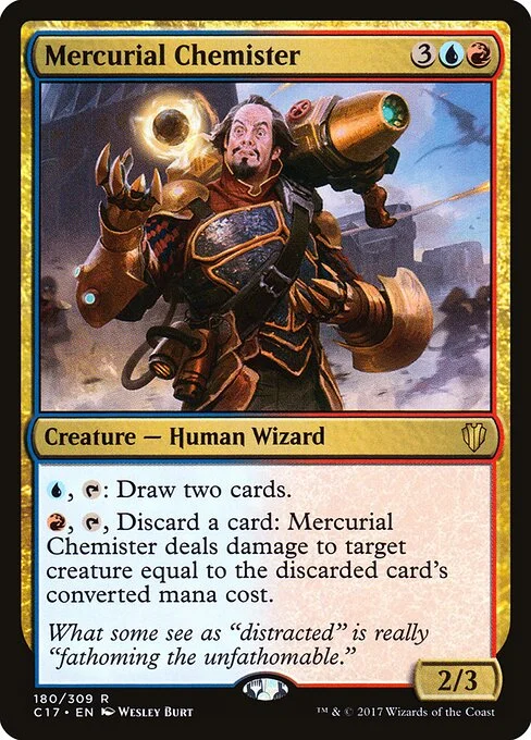 Mercurial Chemister, carta Magic di tipo Creature — Human Wizard illustrata da Wesley Burt