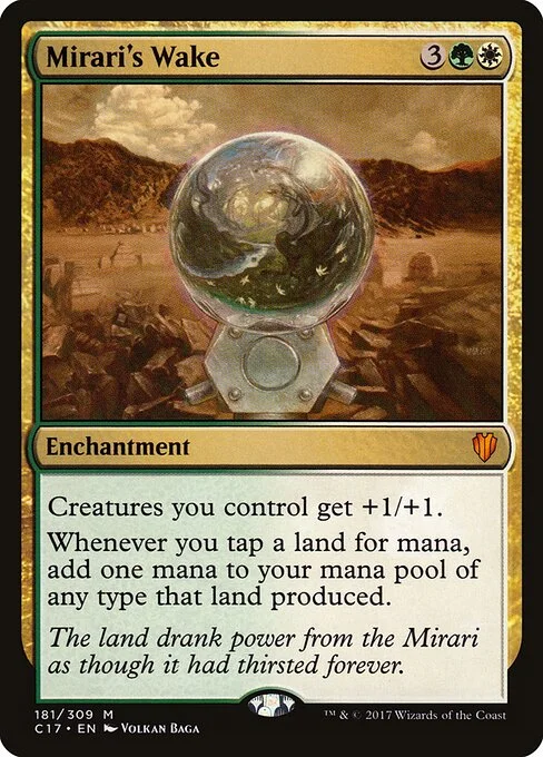 Mirari's Wake, carta Magic di tipo Enchantment illustrata da Volkan Baǵa