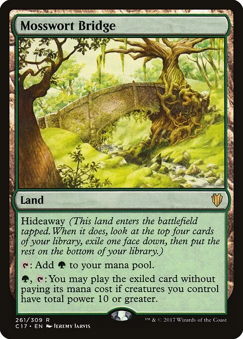 Mosswort Bridge, carta Magic di tipo Land illustrata da Jeremy Jarvis