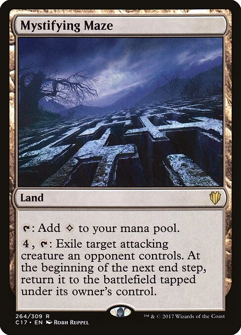 Mystifying Maze, carta Magic di tipo Land illustrata da Robh Ruppel
