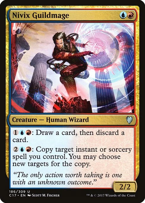 Nivix Guildmage, carta Magic di tipo Creature — Human Wizard illustrata da Scott M. Fischer