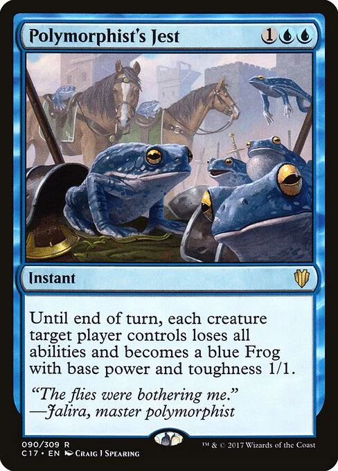 Polymorphist's Jest, carta Magic di tipo Instant illustrata da Craig J Spearing
