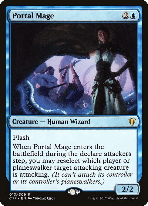 Portal Mage, carta Magic di tipo Creature — Human Wizard illustrata da Yongjae Choi