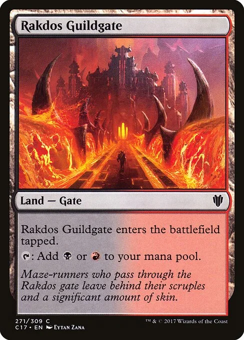 Rakdos Guildgate, carta Magic di tipo Land — Gate illustrata da Eytan Zana