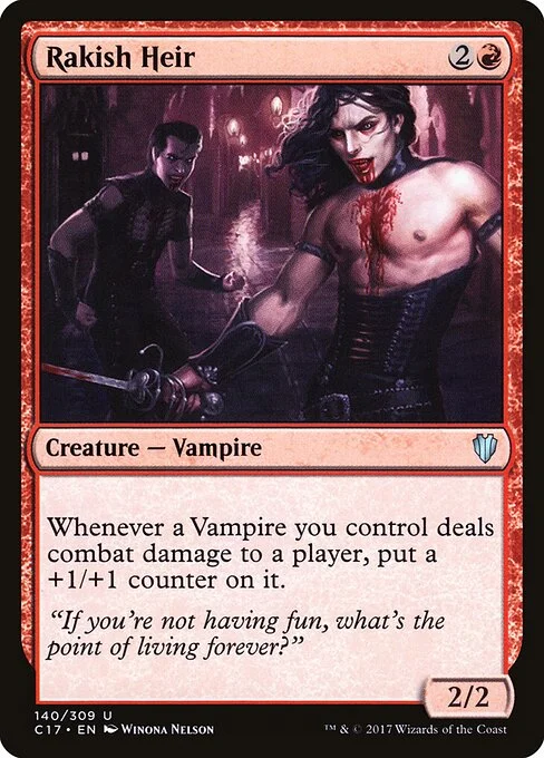 Rakish Heir, carta Magic di tipo Creature — Vampire illustrata da Winona Nelson