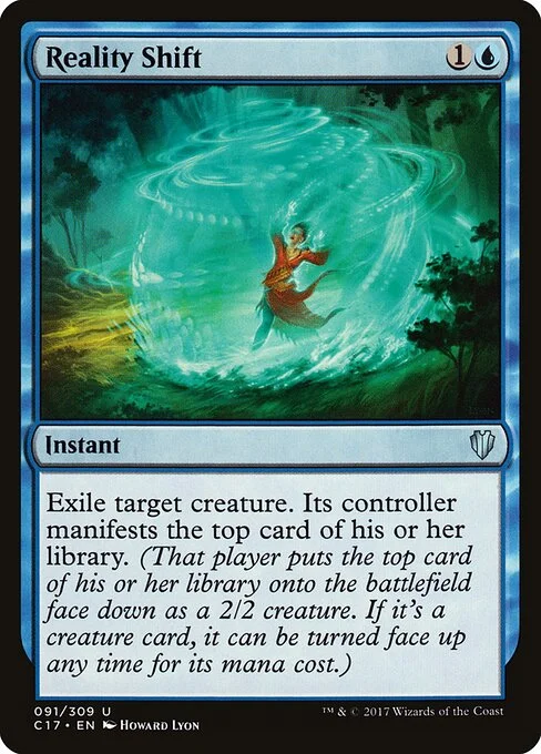 Reality Shift, carta Magic di tipo Instant illustrata da Howard Lyon