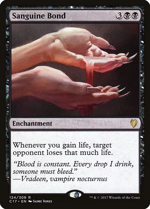 Sanguine Bond, carta Magic di tipo Enchantment illustrata da Jaime Jones