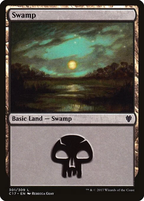 Swamp, carta Magic di tipo Basic Land — Swamp illustrata da Rebecca Guay