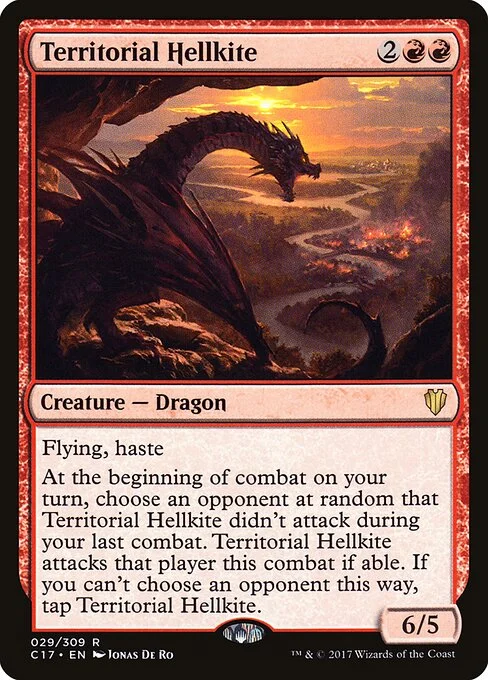Territorial Hellkite, carta Magic di tipo Creature — Dragon illustrata da Jonas De Ro