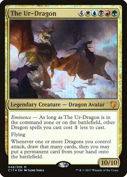 The Ur-Dragon, carta Magic di tipo Legendary Creature — Dragon Avatar illustrata da Jaime Jones