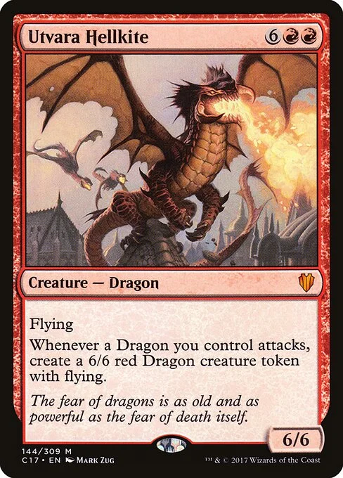 Utvara Hellkite, carta Magic di tipo Creature — Dragon illustrata da Mark Zug