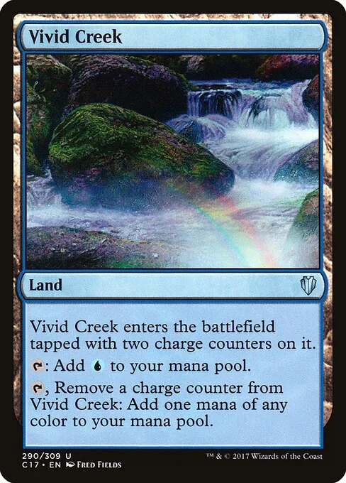 Vivid Creek, carta Magic di tipo Land illustrata da Fred Fields