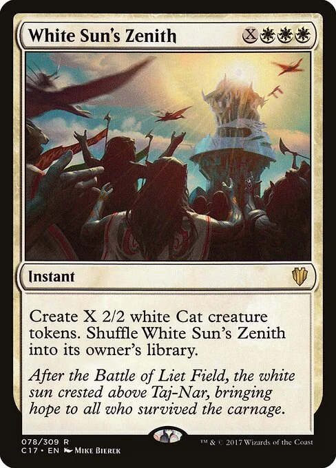 White Sun's Zenith, carta Magic di tipo Instant illustrata da Mike Bierek