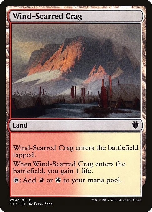 Wind-Scarred Crag, carta Magic di tipo Land illustrata da Eytan Zana