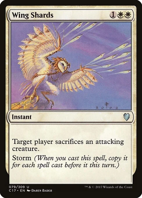 Wing Shards, carta Magic di tipo Instant illustrata da Daren Bader