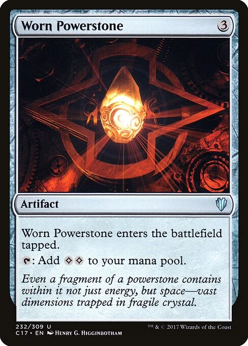 Worn Powerstone, carta Magic di tipo Artifact illustrata da Henry G. Higginbotham