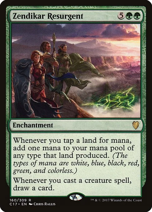 Zendikar Resurgent, carta Magic di tipo Enchantment illustrata da Chris Rallis