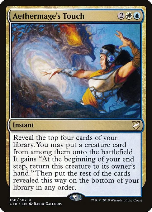 Aethermage's Touch, carta Magic di tipo Instant illustrata da Randy Gallegos