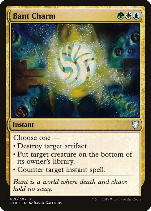 Bant Charm, carta Magic di tipo Instant illustrata da Randy Gallegos