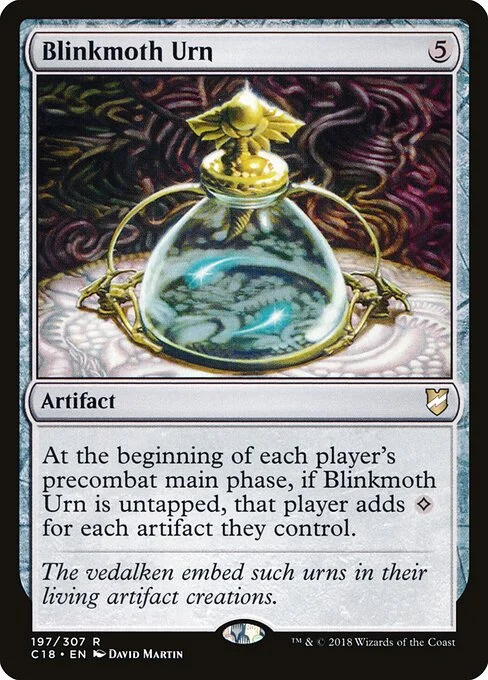 Blinkmoth Urn, carta Magic di tipo Artifact illustrata da David Martin