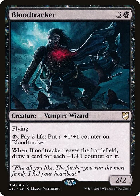 Bloodtracker, carta Magic di tipo Creature — Vampire Wizard illustrata da Magali Villeneuve