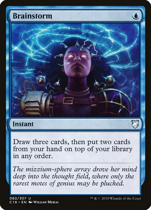 Brainstorm, carta Magic di tipo Instant illustrata da Willian Murai