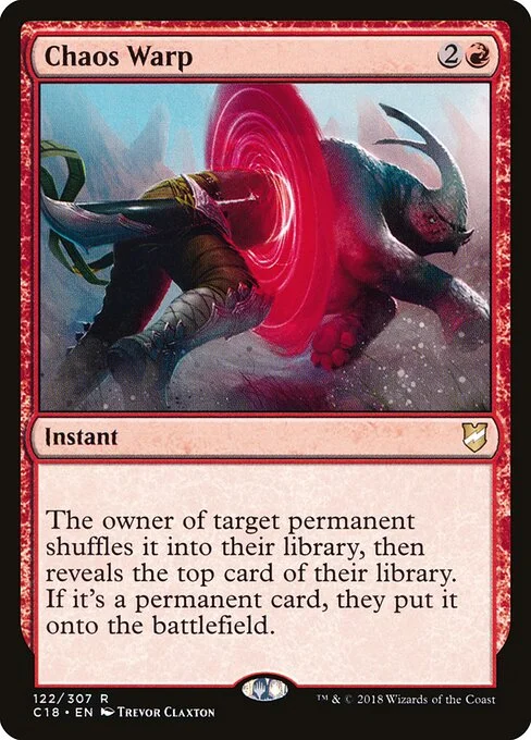 Chaos Warp, carta Magic di tipo Instant illustrata da Trevor Claxton