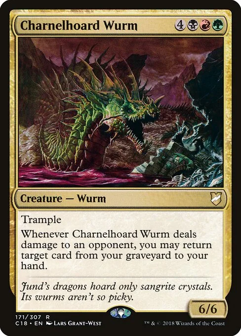 Charnelhoard Wurm, carta Magic di tipo Creature — Wurm illustrata da Lars Grant-West