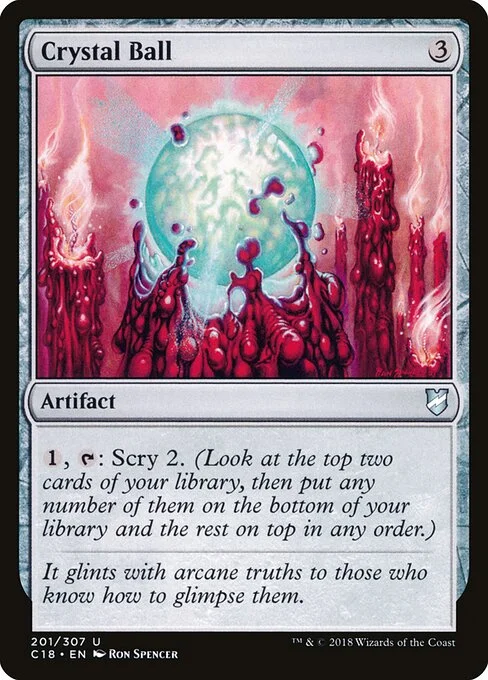 Crystal Ball, carta Magic di tipo Artifact illustrata da Ron Spencer
