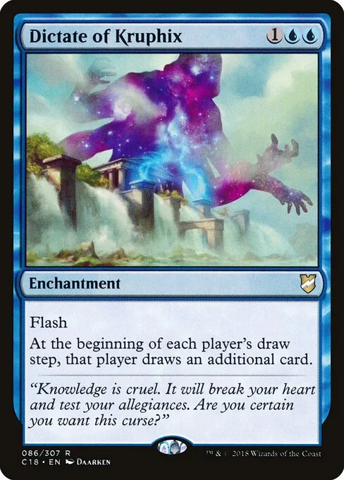 Dictate of Kruphix, carta Magic di tipo Enchantment illustrata da Daarken