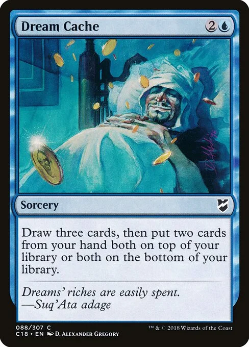 Dream Cache, carta Magic di tipo Sorcery illustrata da D. Alexander Gregory