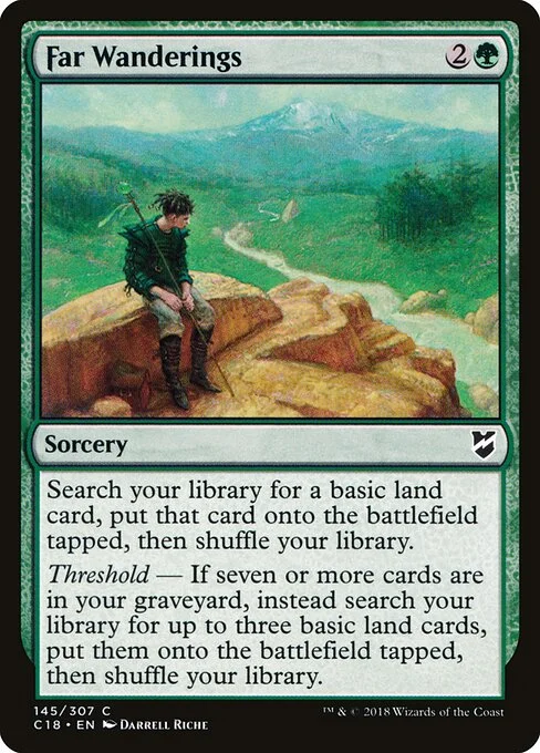 Far Wanderings, carta Magic di tipo Sorcery illustrata da Darrell Riche
