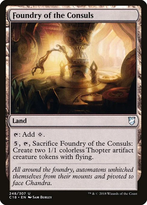 Foundry of the Consuls, carta Magic di tipo Land illustrata da Sam Burley