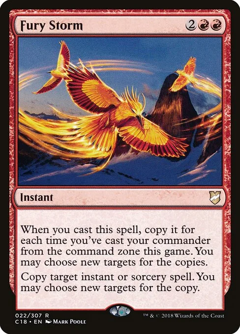Fury Storm, carta Magic di tipo Instant illustrata da Mark Poole