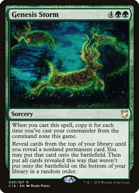 Genesis Storm, carta Magic di tipo Sorcery illustrata da Mark Poole