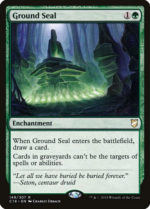 Ground Seal, carta Magic di tipo Enchantment illustrata da Charles Urbach