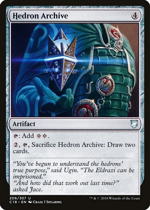 Hedron Archive, carta Magic di tipo Artifact illustrata da Craig J Spearing