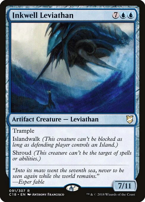 Inkwell Leviathan, carta Magic di tipo Artifact Creature — Leviathan illustrata da Anthony Francisco