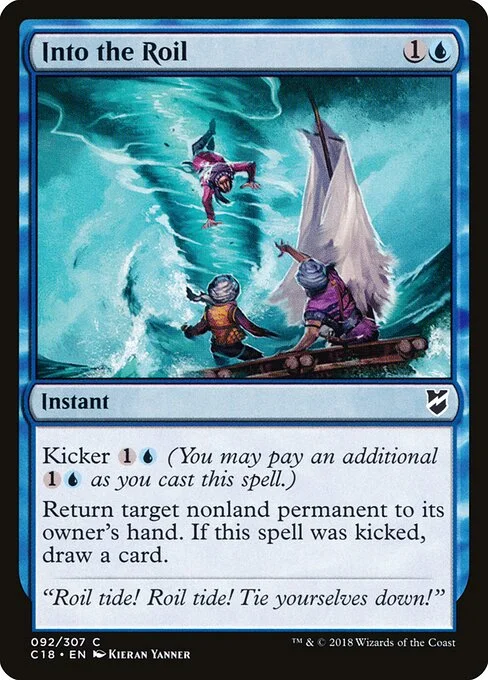 Into the Roil, carta Magic di tipo Instant illustrata da Kieran Yanner